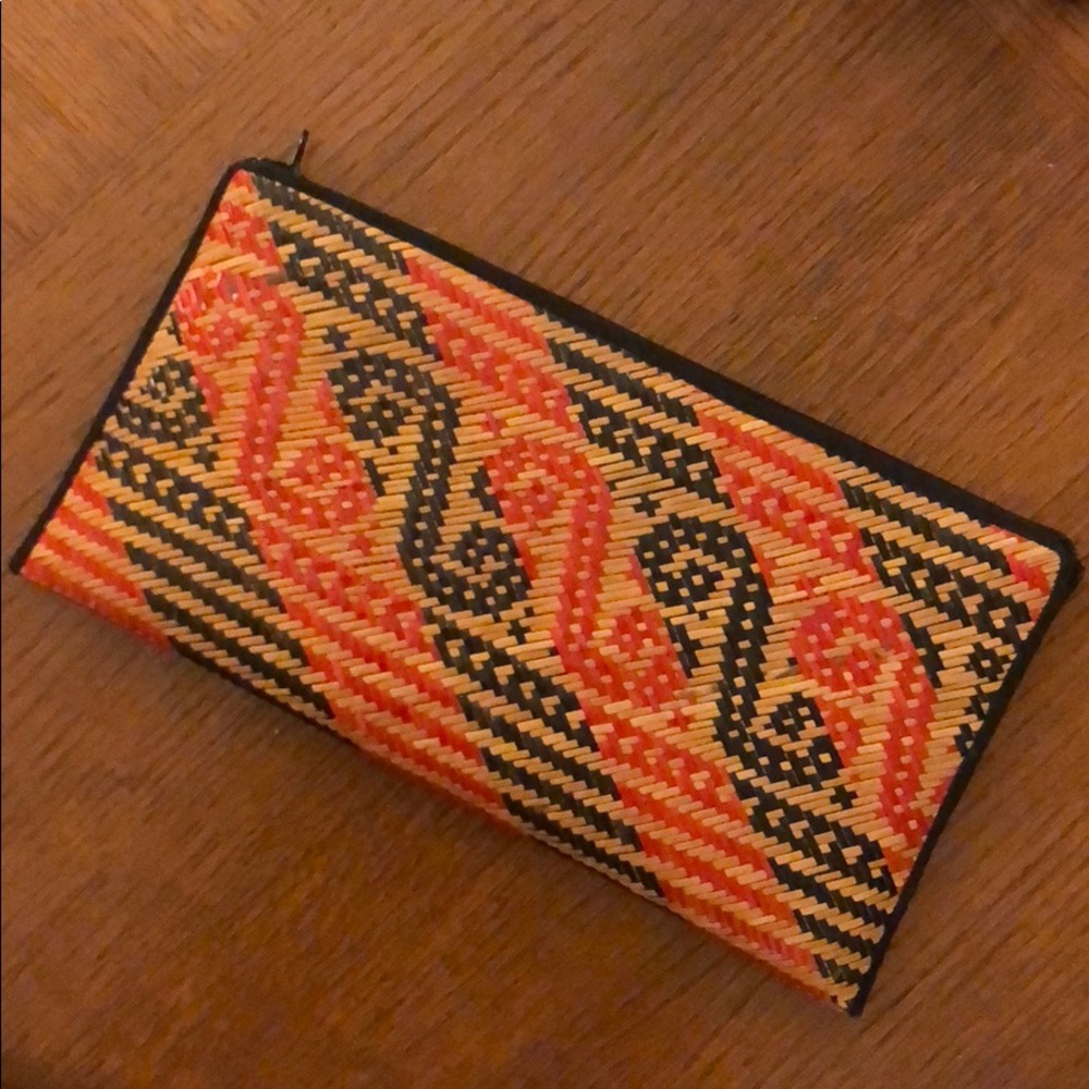 Tribal Wicker Clutch